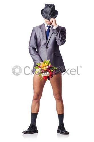 Nude Businessman In Business Concept Stock Photo Crushpixel
