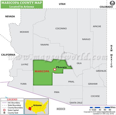 Maricopa County Map Arizona