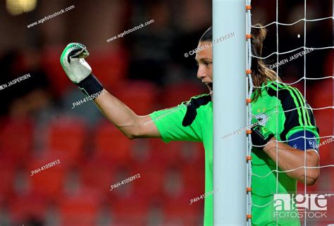 Nadine Angerer Goalkeeper Of Germany Gestures During The Uefa Womens Euro 2013 Group B Soccer