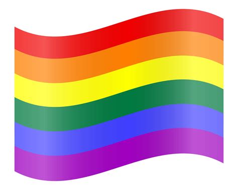 The rainbow flag is a symbol of lesbian, gay, bisexual and transgender. LGBT flag PNG