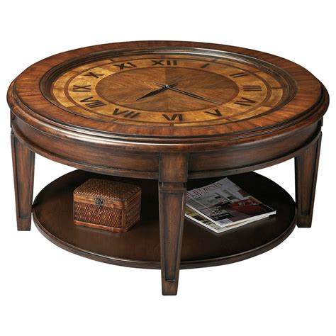 Butler Corbett Round Clock Coffee Table