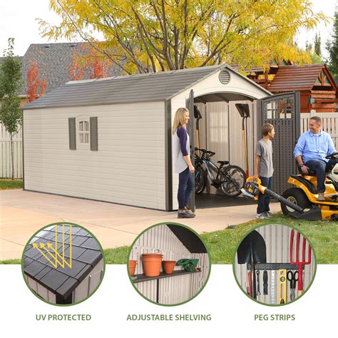 Lifetime 8 Ft X 20 Ft Outdoor Storage Shed 60120