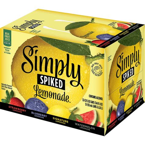 Simply Spiked Lemonade Variety Pack 12pkc 12 Oz Malt Beverages Bevmo