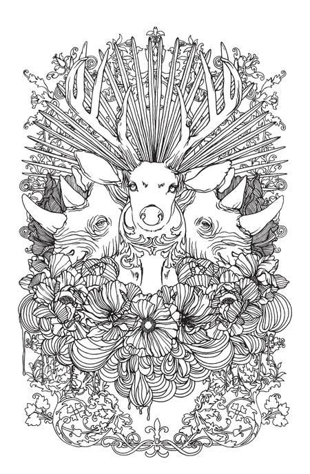 Stunning Wild Animals Coloring Page | FaveCrafts.com