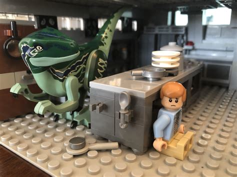 Lego Raptor In The Kitchen Jurassicpark