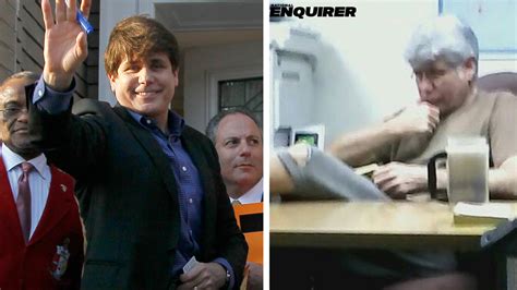 first photo former illinois governor rod blagojevich with white hair behind bars abc13 houston