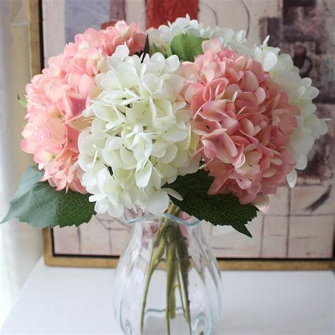 Roses, hydrangeas, carnations, peony, lilies, orchids Real Touch Artificial Hydrangea Flower Vivid Silk Flower ...