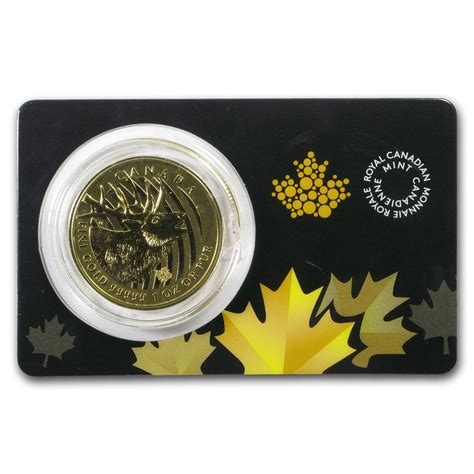 Buy 2017 Canada 1 Oz Gold Elk 99999 Bu Dmgdno Assay Apmex