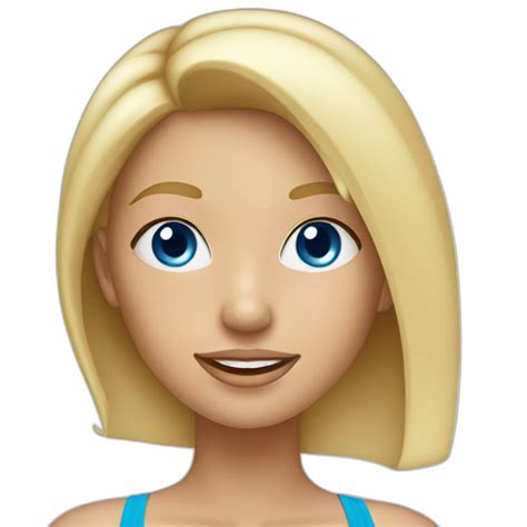 Blonde Girl In Bikini Ai Emoji Generator