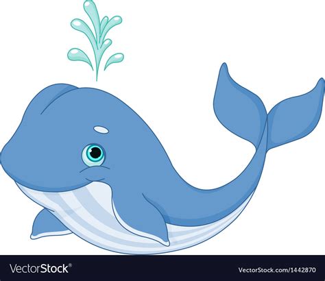 Whale Cartoon Royalty Free Vector Image Vectorstock