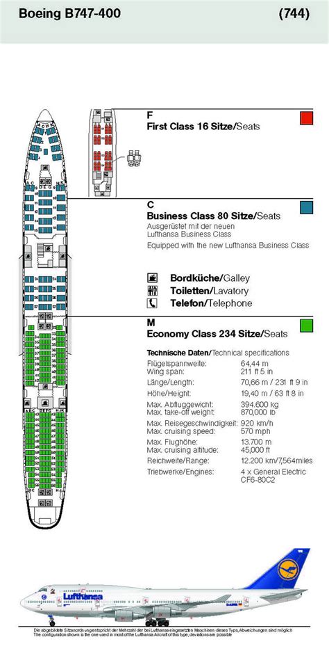 Lufthansa Seating Chart Boeing 747 400 Bios Pics