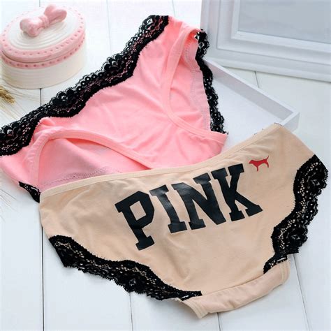2015 New Brand Cotton Woman Underwear Vs Love Pink Women Briefs Cartoon