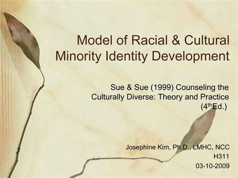 ppt model of racial cultural minority identity development powerpoint presentation id 513057