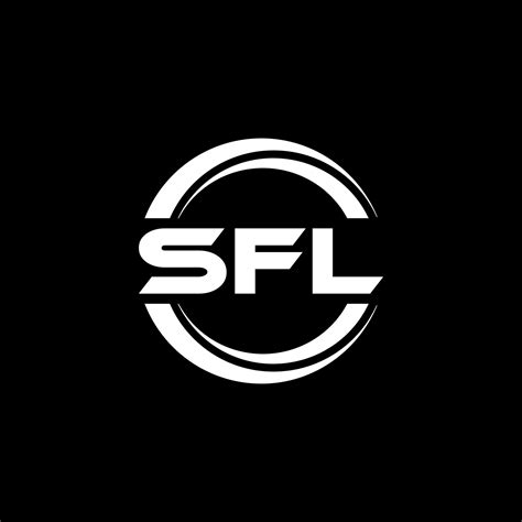 Sfl Letter Logo Design In Illustration Vector Logo Calligraphy