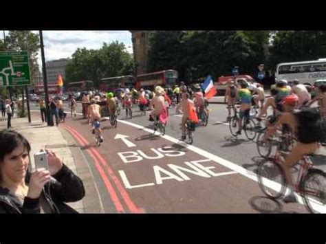 Wnbr World Naked Bike Ride On Oxford St London New Improved Version Vidoemo Emotional