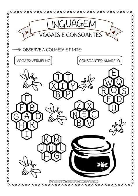 Notebook Da Profª Atividades Alfabeto Abelhinha