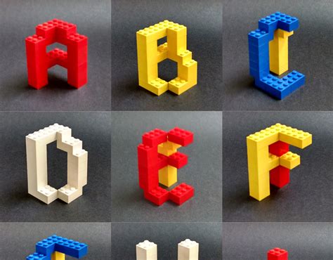Lego Typography On Behance