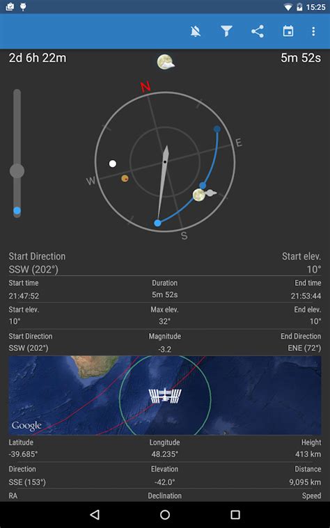 The browser and other applications provide means to send data to the. ISS Detector Satellite Tracker - Android Apps on Google Play