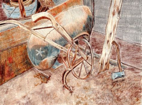 Old Plow Drawing Art Prints And Posters By Linda Ginn