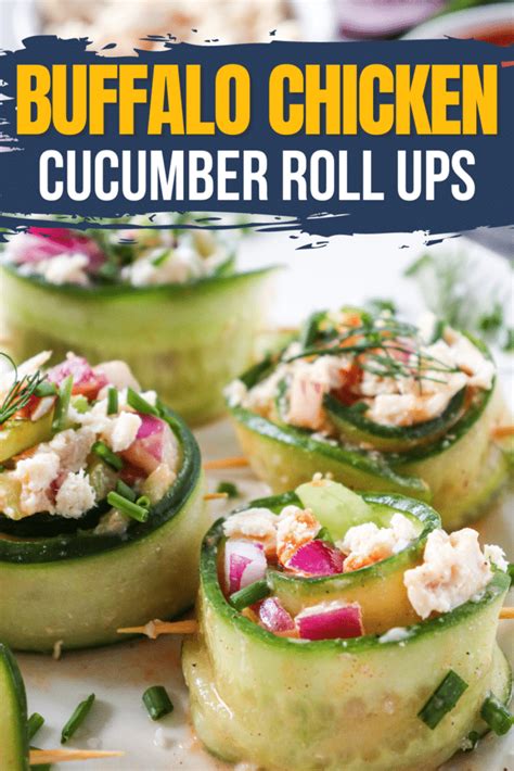 Tik Tok Viral Buffalo Chicken Cucumber Rolls Low Carb Keto Kasey Trenum