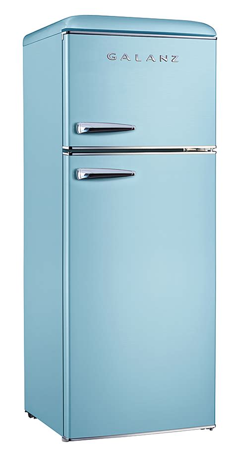 Best Buy Galanz Retro 7 6 Cu Ft Top Freezer Refrigerator Blue GLR76TBEER
