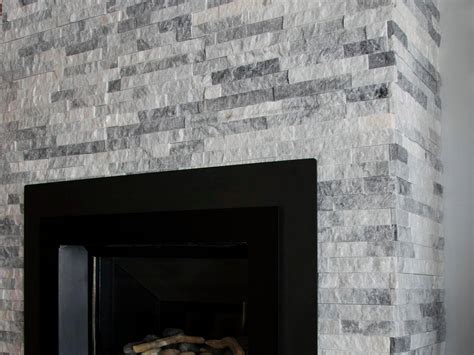 Harbor Gray Splitface Quartzite Panel Ledger Grey Stone Fireplace