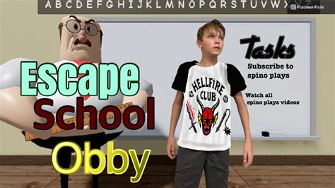 Escape School Obby Gameplay Youtube