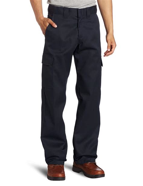 Dickies Mens Relaxed Straight Fit Cargo Work Pant Dark Navy Size