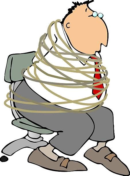 Man Tied To Chair Pics Illustrations Royalty Free Vector Graphics