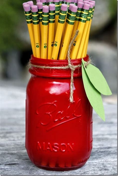 Creative Ways For Mason Jar Pencil Holders Fall Mason Jar Crafts Pot
