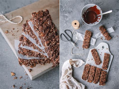 Super Knusprige Schokoladen- Müsliriegel Rezept