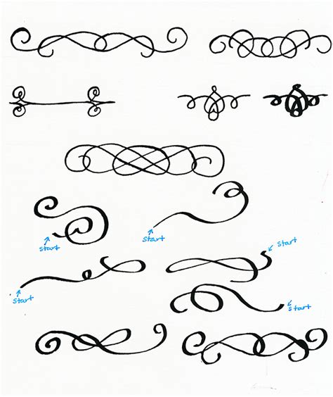 How To Draw Calligraphy Flourishes