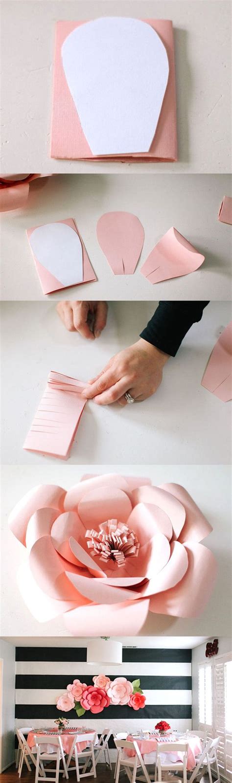 More resilient and affordable than the real thing, these paper versions quickly become party staples, especially for decorating the walls for wedding and baby showers. 20 Creative Paper Flower DIY Projects for Your Home Decoration