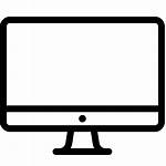 Computer Icon Screen Vector Monitor Transparent Icons