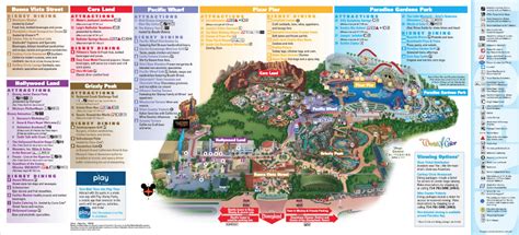 Disneyland California Adventure Park Map