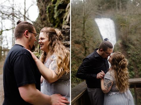 Latourell Falls Engagement Photography Simply Wandering Photography