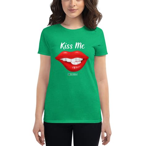 kiss me sexy lips shirt women s short sleeve t shirt sexy lips shirt red lips sexy lips