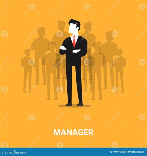 Hr Manager Standing In Front Of Job Applicants Silhouettes