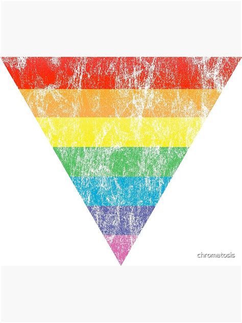 Rainbow Triangle Poster For Sale By Chromatosis Redbubble