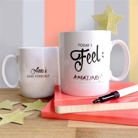 Personalised Today I Feel Write Your Own Message Mug Mugs