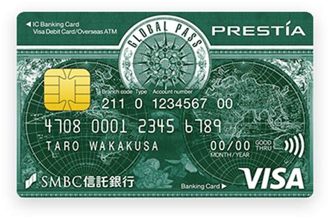 You can visit the official website of the bank. GLOBAL PASS (Multi Currencies Visa Debit with Cash Card) | SMBC TRUST BANK PRESTIA