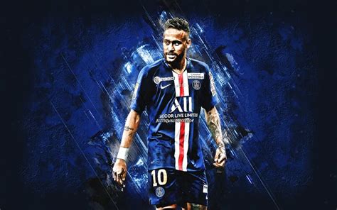 You can download and install the wallpaper and utilize it for your desktop computer. Download wallpapers Neymar, Paris Saint-Germain, Brazilian footballer, PSG, portrait, blue stone ...