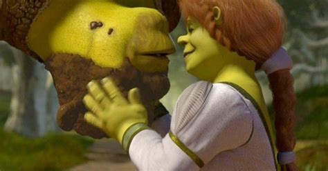 Two People Are Touching Each Other In The Animated Version Of Shraps
