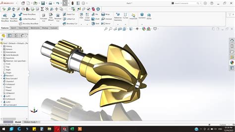 Helical Bevel Gear Design In Solidworks Solidworks Tutorial Youtube