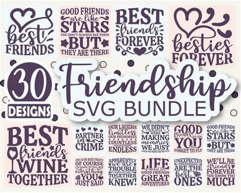 Friendship Bundle Svg Cut Files Funny Friendship Day Saying Svg