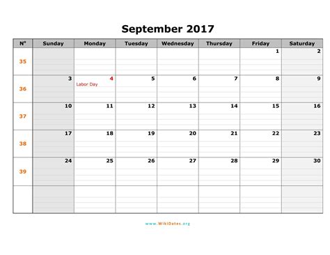 Many malaysians employers are surely wondering how the. September 2017 Calendar | WikiDates.org