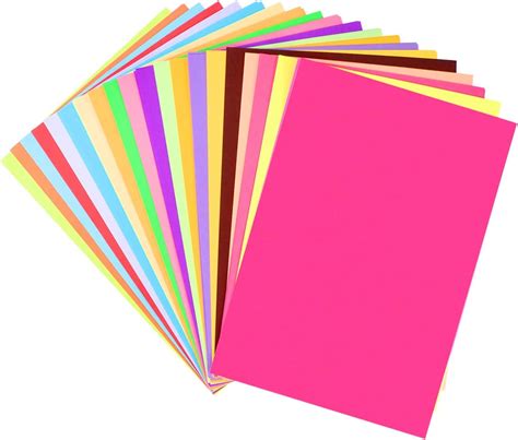 Supvox Colorful Cardstock Paper 85 X 11 Inches 100