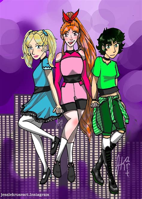 Xhiales Art Powerpuff Girls Fanart Powerpuff Girls Anime Powerpuff