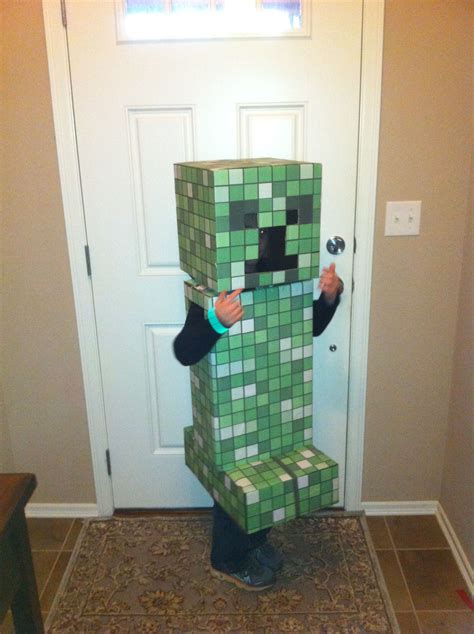 Minecraft Creeper Costume Oct 2012 Halloween 2013 Birthday Halloween