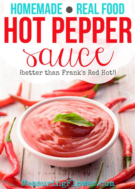Homemade Hot Pepper Sauce Tastes Better Than Franks Red Hot Sauce